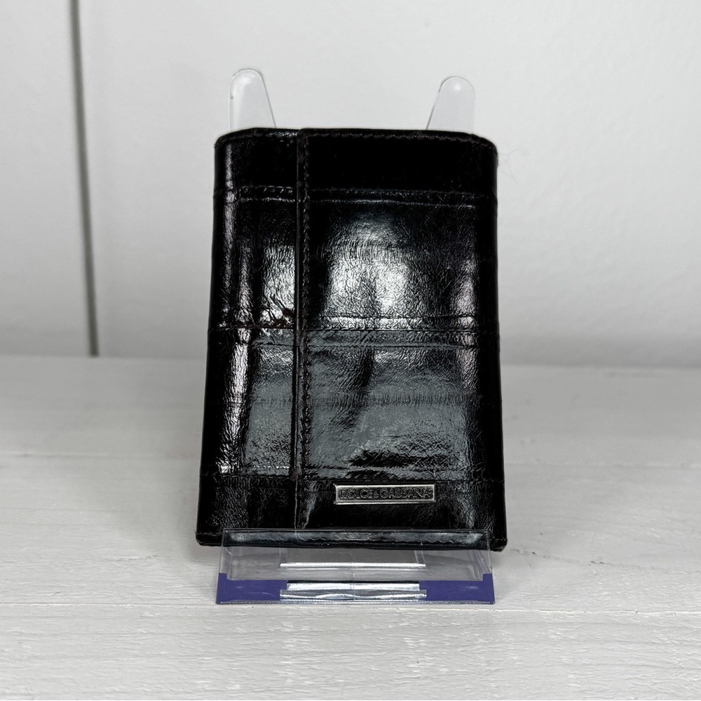 Dolce & Gabbana Black Leather 6-Key Holder Case Made in Italy